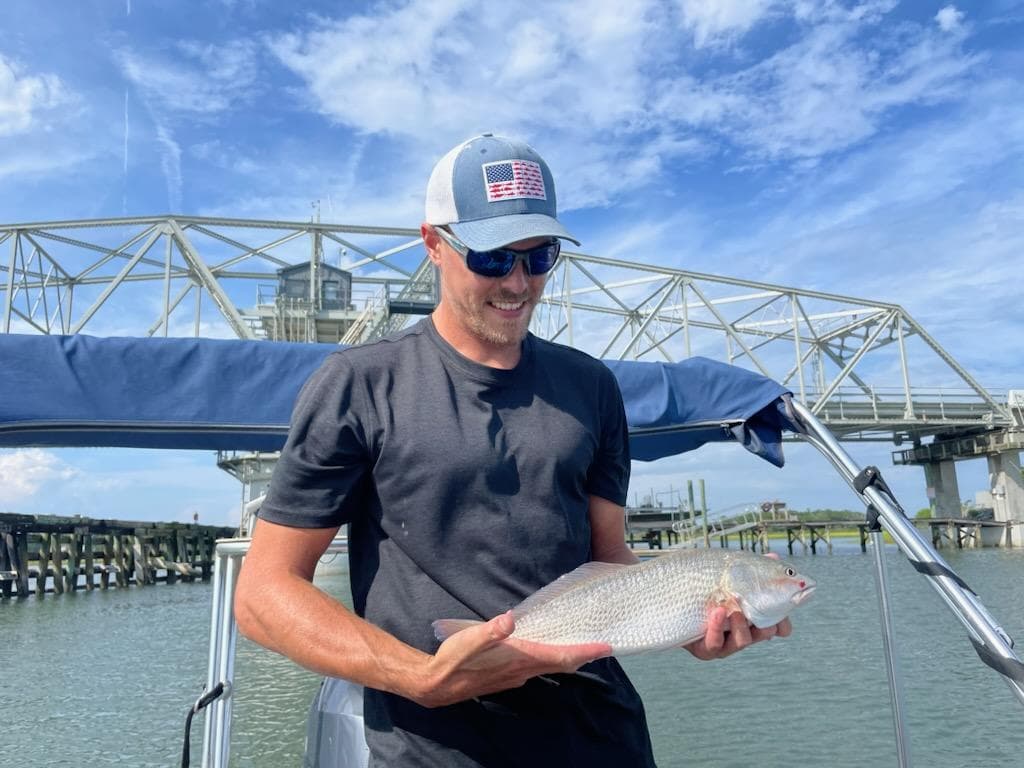 Figure Eight Bridge Catch redfish charter photo